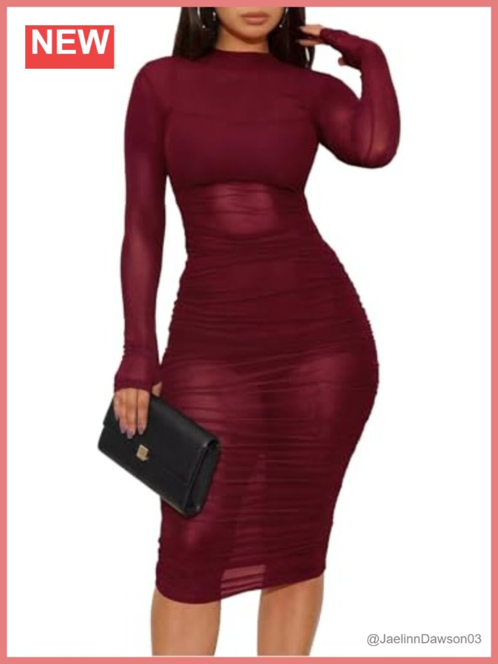 3 Piece Mesh Ruched Bodycon Midi Dress Set with Top & Shorts
